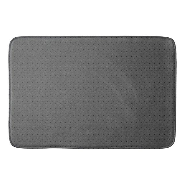 Perforated Grey Leather's Digital Print Bath Mat (Front)