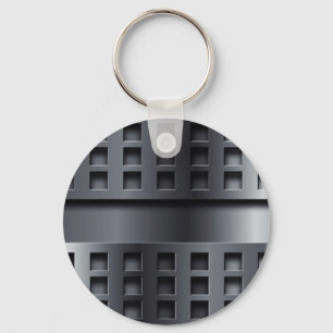Perforated Metal Key Ring