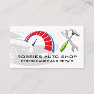 Performance Auto Parts Icons Tool Business Card