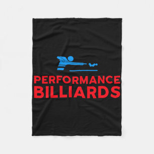 Performance Billiards Logo - Pool Player  Fleece Blanket