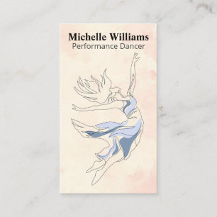 Performance Dancer   Expressive Art Business Card