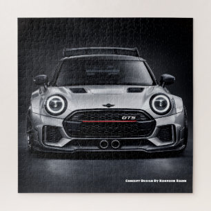 Performance Hatchback Front View Automotive Art Pr Jigsaw Puzzle