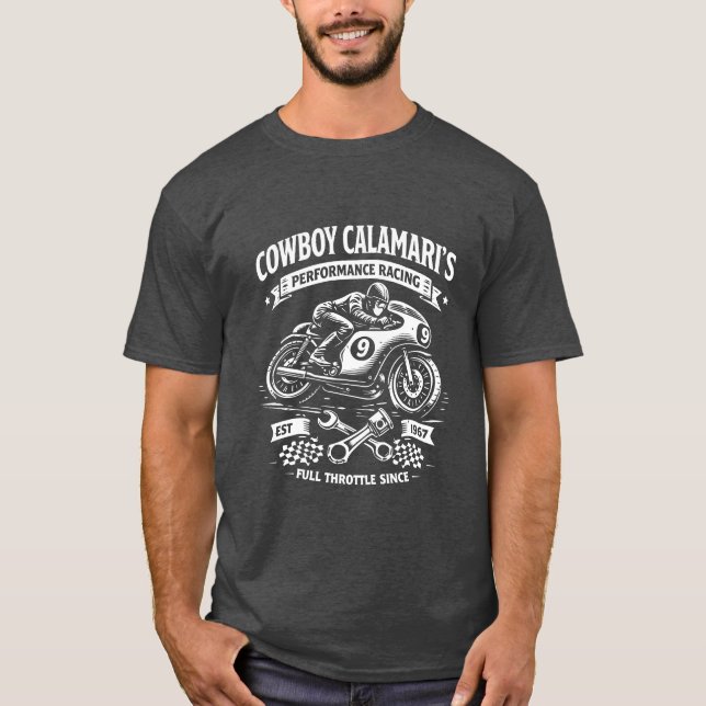 Performance Racing Vintage Motorcycle T-Shirt (Front)