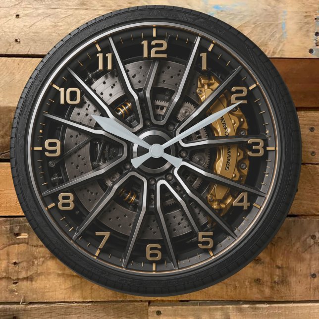 Performance Wheel Rim Large Clock (Creator Uploaded)