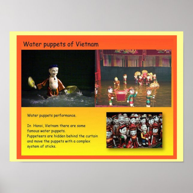 Performing Arts, Vietnamese water puppets Poster (Front)