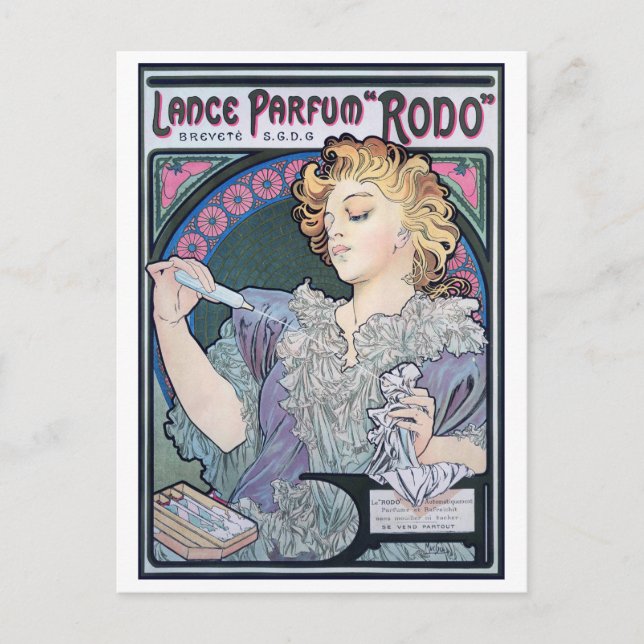 Perfume, Alphonse Mucha Postcard (Front)