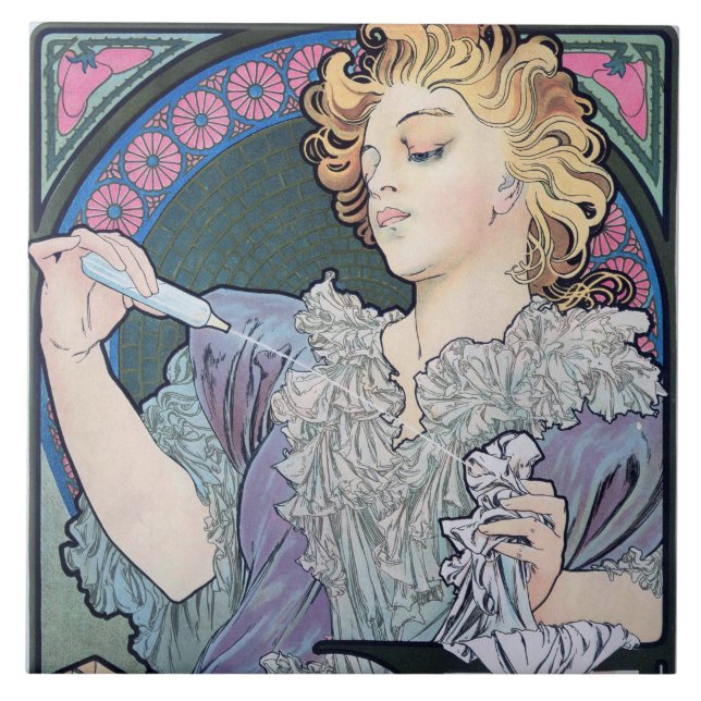 Perfume, Alphonse Mucha Tile (Front)