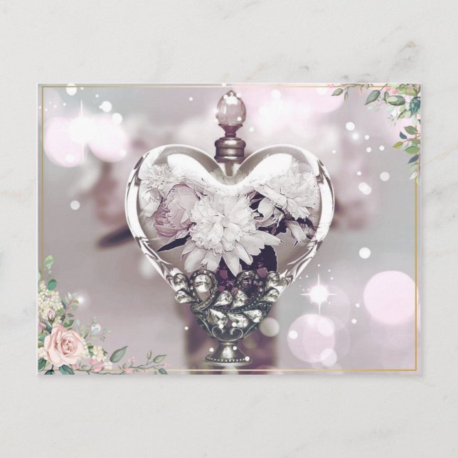 Perfume and Peonies Post Card (Front)
