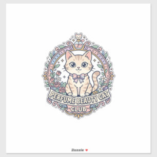 Perfume Beauty Cat Cute Cat T-Shirt Design - Perfu