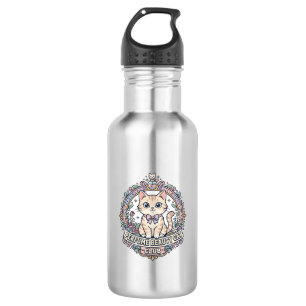 Perfume Beauty Cat Cute Cat T-Shirt Design - Perfu 532 Ml Water Bottle