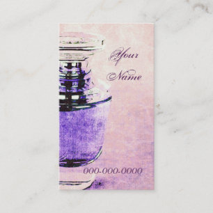 perfume bottle business card template