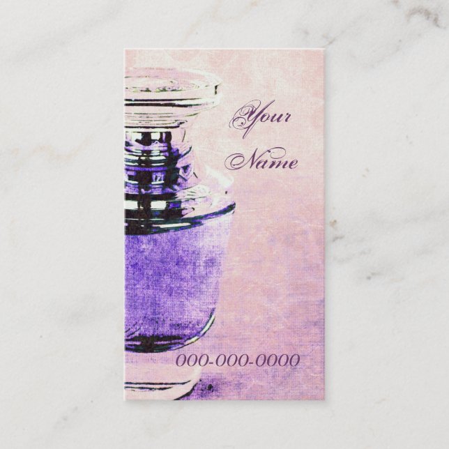 perfume bottle business card template (Front)