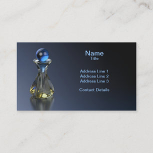 Perfume Bottle Hint of Blue Business Card