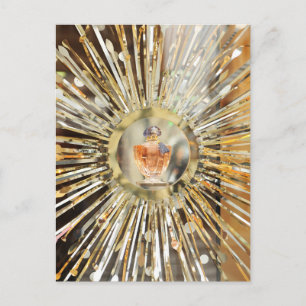 Perfume bottle postcard