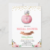 Perfume bridal shower party invitation