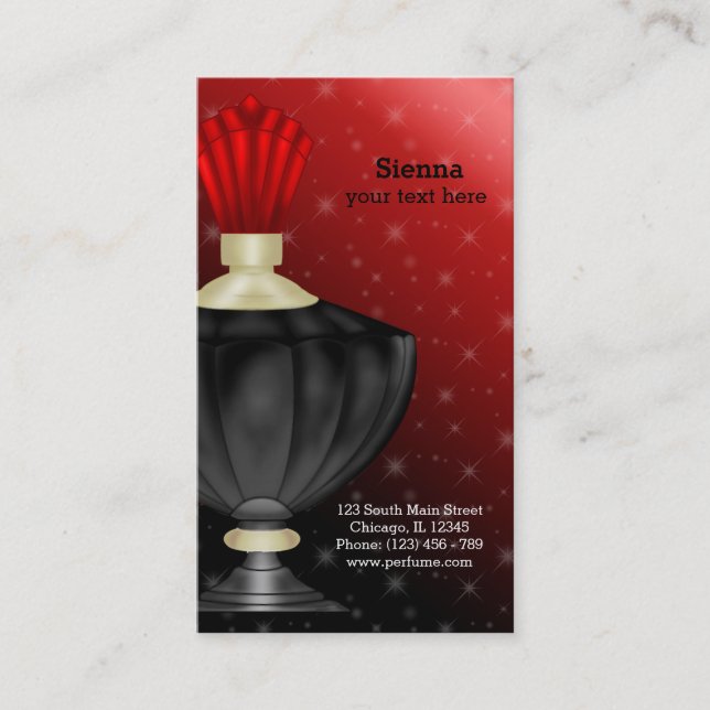 Perfume Business Card (Front)