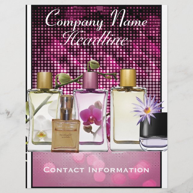 Perfume & Fragrance Marketing Flyer Template (Front)