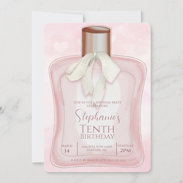 Perfume Glam Party  Invitation (Front)