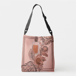 Perfume Me with Lace AI art Crossbody Bag