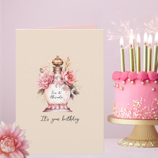 Perfume Personalised Birthday or Any Occasion Card