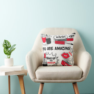 Perfume, Red Lipstick, and a High Heeled Shoe Cushion