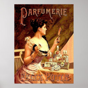 Perfume Shop Vintage Advertisement Poster