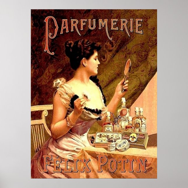 Perfume Shop Vintage Advertisement Poster (Front)