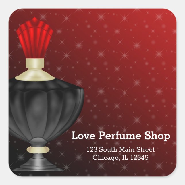Perfume Square Sticker (Front)