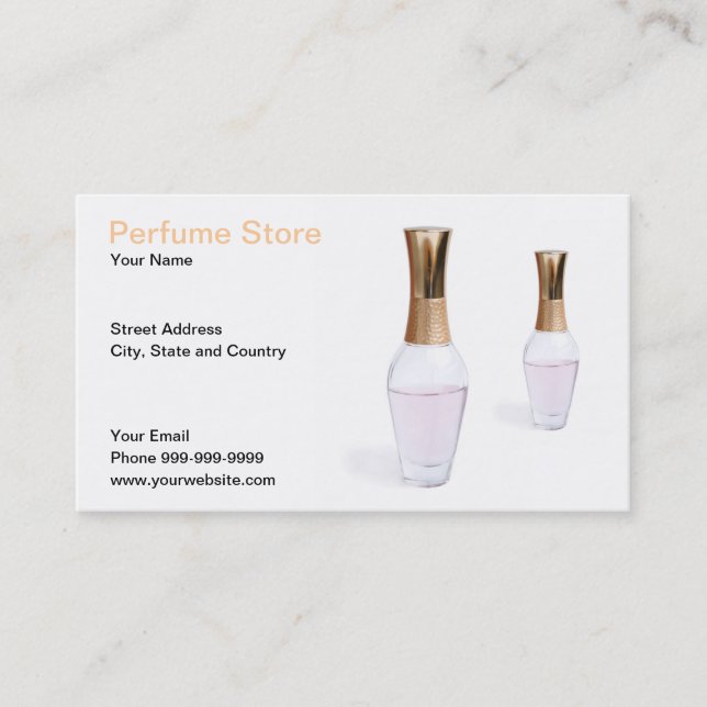 perfume store business card (Front)