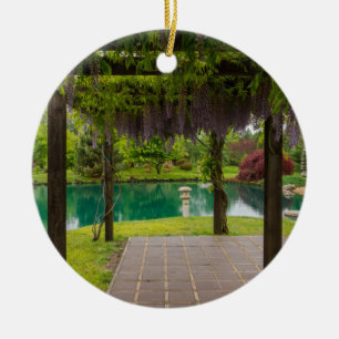 Pergola Of Wisteria Ceramic Tree Decoration