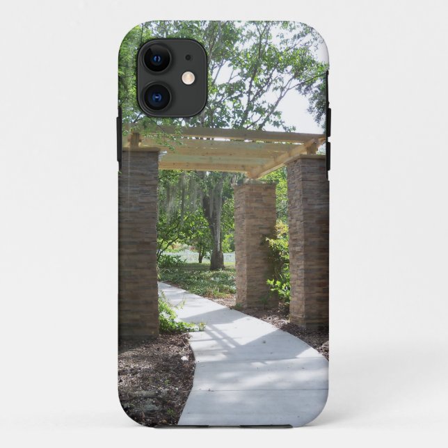 pergola on a path Case-Mate iPhone case (Back)
