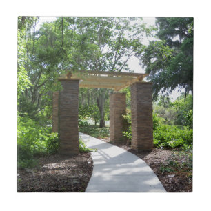 pergola on a path tile