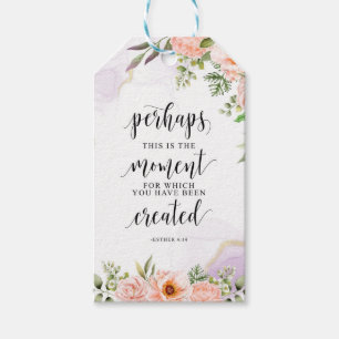 Perhaps This Is The Moment, Esther 4:14 Gift Tags