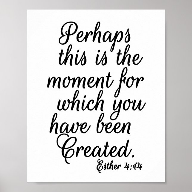 Perhaps this is the Moment Esther Print (Front)