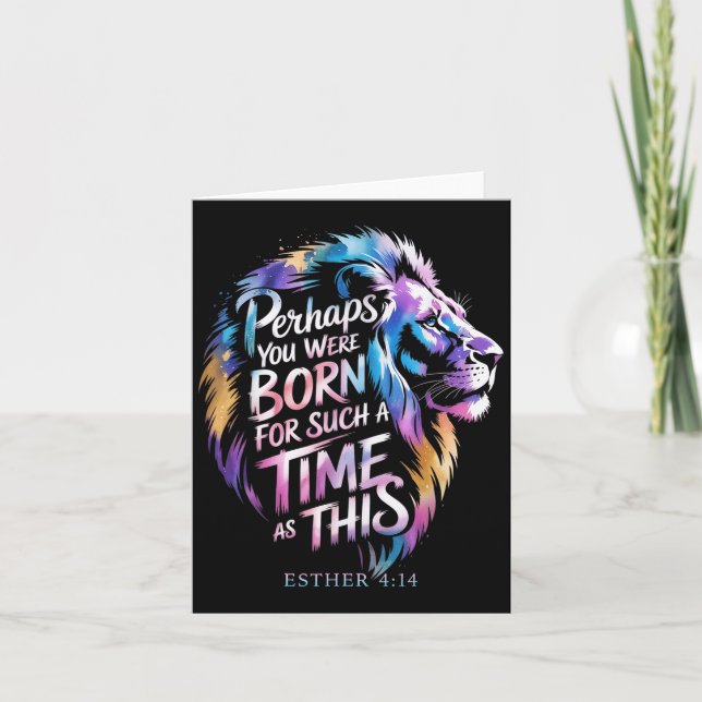 Perhaps You Were Born For Such A Time As This Esth Card (Front)