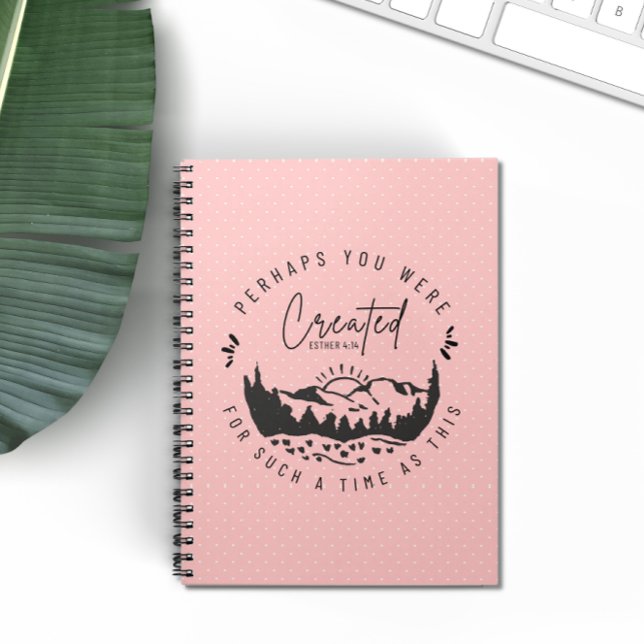 Perhaps You Were Created Blush Pink Christian Note Notebook (Creator Uploaded)