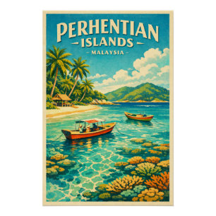 Perhentian Islands, Malaysia, in a vibrant Poster