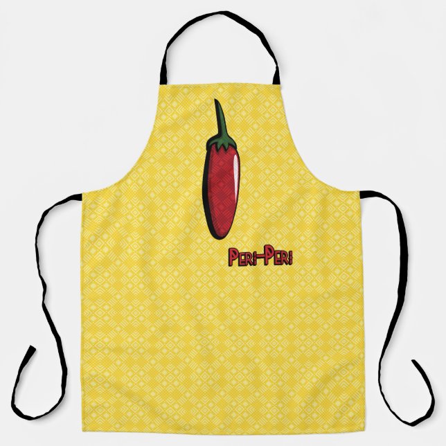 Peri-Peri Chili Pepper All-Over Print Apron (Front)