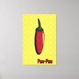 Peri-Peri Chilli Pepper Canvas Art