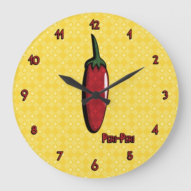 Peri-Peri Chilli Pepper Clock (Front)