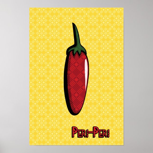 Peri-Peri Chilli Pepper Poster (Front)