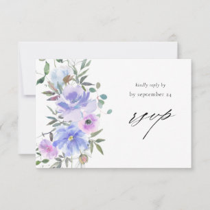 Peri & Purple with Meal RSVP Card
