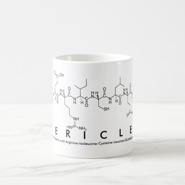 Pericles peptide name mug (Center)