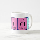 Pericles periodic table name mug (Front Right)