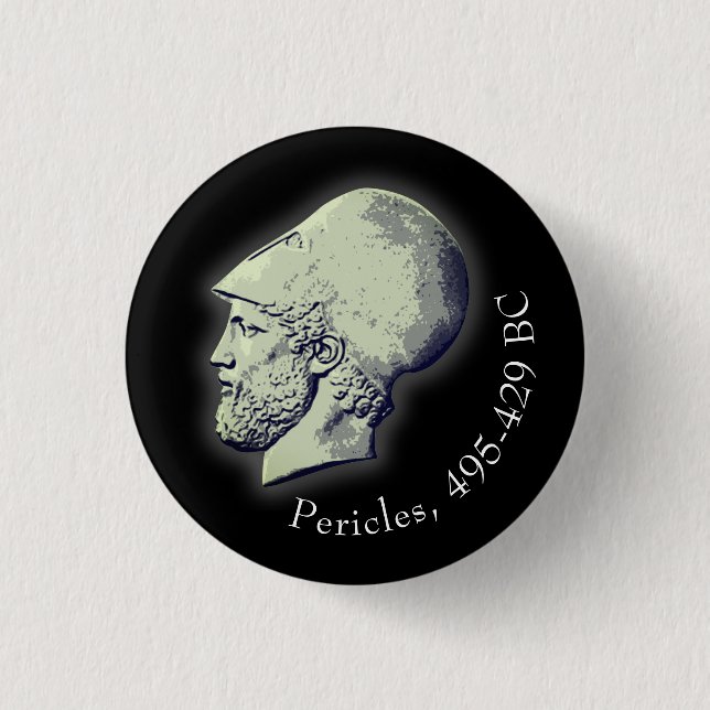 Pericles Portrait 3 Cm Round Badge (Front)