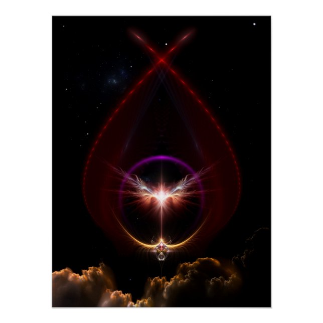 Peridin  Fractal Art Perfect Poster (Front)