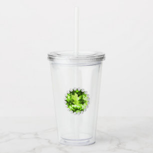 Peridot and Pearls Acrylic Tumbler