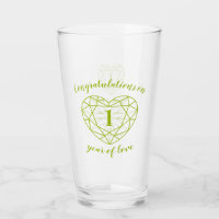 Peridot anniversary 1 year of love custom message