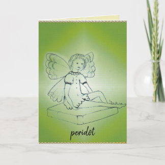 Peridot/August greeting card