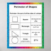 Perimeter Math Rainbow Background